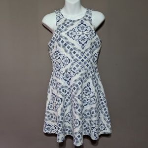 Aeropostale White/Blue Dress Medium